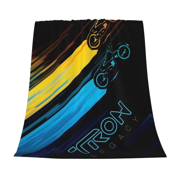 Tron: Ares Movie Throw Blanket Cozy Plush Lightweight Warm Fuzzy Flannel Blanket Air Conditioning Blanket for Couch Sofa Bed Home Decor Gift 50x40