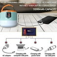 thumbnail image 2 of stanreset Portable Tent Light Solar Emergency Lantern USB Camping Night Lamp, 2 of 6