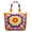 Colorful Tie Dye Pattern, variant on Colorful Tie Dye Pattern Large Weekend Travel Bag, Canvas School Handbag with Zipper & Pockets, Airline Friendly for Travel Work School,22” X 12" X 18"
