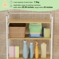thumbnail image 6 of Medium Over Washer and Dryer Shelves | 3-Tiers Bathroom Storage Shelf | Washing Machine Storage Utility Rack | Laundry Room Storage and Organizer Standing Shelf, 6 of 10