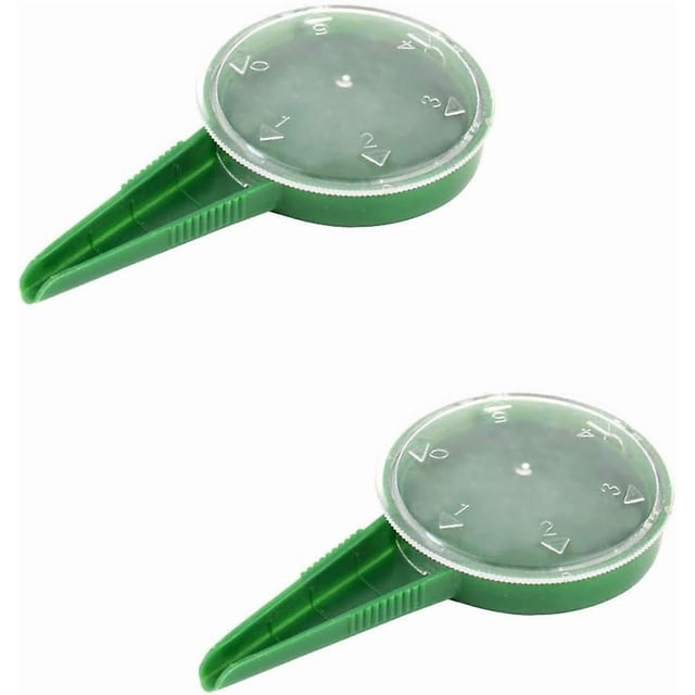 Seed Dispenser, Garden Tools 5 Adjustable Seed Drills, Transplanters and Perforators in Different Sizes(2Pcs)