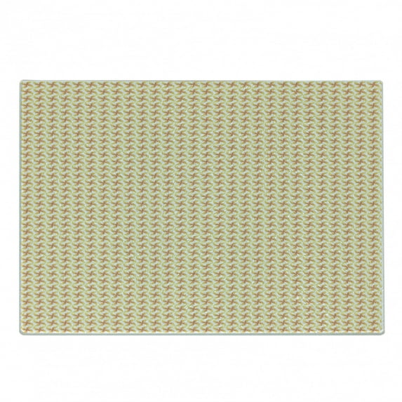 Pinwheel Cutting Board, Abstract Motif in Pastel Tone Kids Geometric Circles Spring Joyful, Decorative Tempered Glass Cutting and Serving Board, in 3 Sizes, by Ambesonne