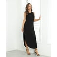thumbnail image 2 of Vestido de playa sin mangas de verano para mujer, vestidos largos., 2 of 5