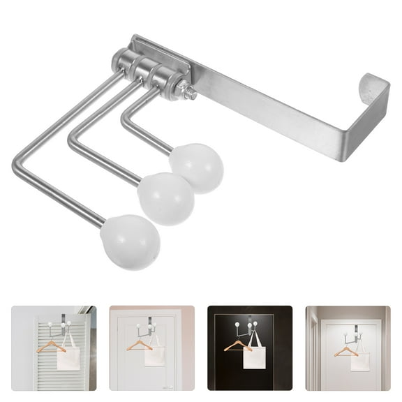 ROSENICE Over Door Coat Hooks 1Pack Simple Style Metal Door Hanger For Bathroom Kitchen Home Office Storage Use