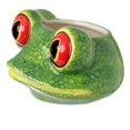 thumbnail image 2 of Taza Ceramic Frog de 350 ml de capacidad con ojos rojos, color verde, 2 of 2