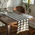 thumbnail image 2 of Chemin de Table Style Ferme pour Décorations de Café en Coton Tressé Rayé Mariages, 2 of 9