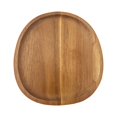 thumbnail image 1 of Bandeja de madera para servir café, té, organizador de bandejas de madera para ensaladas, bandeja ovalada de madera para decoración del hogar, cocina, 20 cm x 20 cm x 15 cm, 1 of 9