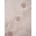 thumbnail image 4 of Eandarui 3 Piece Baby Boy Dress Outfit Formal Suit for Bowtie Shirt+Vest+Shorts Set Gentleman Suit Beige 110, 4 of 6