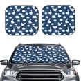 thumbnail image 2 of Gukieu Cute Goose On Blue Sky Print Car Windshield Sun Visor, Foldable Anti-UV Car Sun Visor Suitable for Vans, Trucks Car Accessories-Small, 2 of 6