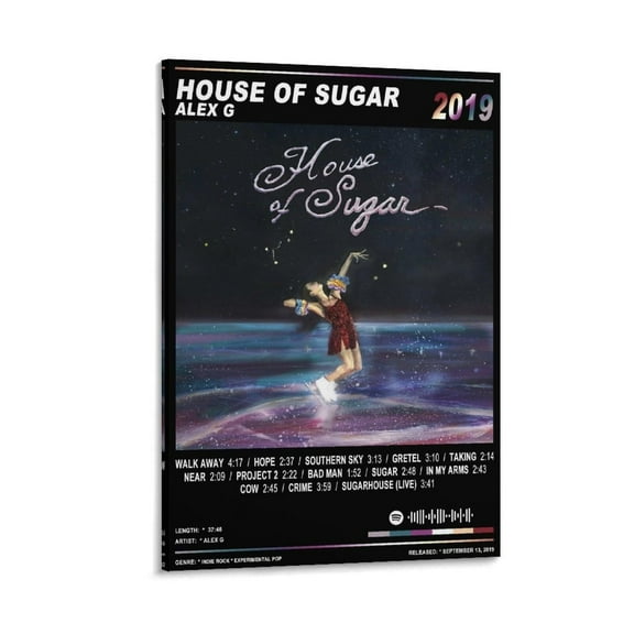 Alex G Posters House of Sugar Music Album Cover Canvas Poster Wall Decorative Art Painting Living Room Bedroom Decoration Gift