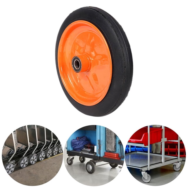 twisto Roue de Remplacement, Caoutchouc Plein, Pneu de Camion Sac, Roue de Chariot à Main, Pneu en Caoutchouc avec Roulements à Billes, Résistant à l'Usure, pour Souffleuses à Neige, Chariots de Jardin, Pelouse S