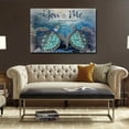 thumbnail image 2 of 1pc Framed Turquoise Sea Turtle Decor Wall Art Ocean Bathroom Pictures Canvas Print Sea Turtles We Got This Wall Art Meaningful Quote With Sea Turtle Wall Painting Modern Home Decorations Artwork For, 2 of 10