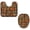 Multicolor 2, variant on PhooArto Toilet Lid Cover and U-Shaped Toilet Floor Mat Set of 2 Pieces, Sea Dolphins Jumping Toilet Mat Set, Machine Washable Seat Covers Non-Slip Absorbent Rugs