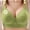 Green, variant on Plus Size Full Coverage Bras, Fashion Sunflower Graphic V Neck Breathable Bras Adjustable Strap Lounge Underwear (Black,XXXL)
