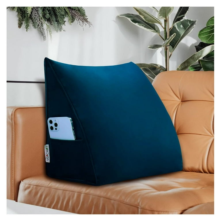 Triangular Bed Wedge Pillow Back Support Backrest Reading Pillows