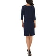 thumbnail image 3 of INSPIRE CHIC Women's Two Piece Outfits Open Front Cardigan Party Evening Wedding Guest Bodycon Dresses 2XL Navy Blue, 3 of 6