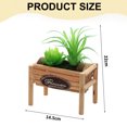 thumbnail image 2 of Macetas de madera, suculentas de simulación, bonsái, adornos creativos, flores, decoración de interiores, plantas verdes artificiales, 2 of 5