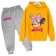 thumbnail image 3 of Conjunto de ropa de Minnie Mouse para niñas pequeñas con traje de otoño e invierno Conjunto de sudaderas con capucha de Mickey Mouse para niños pequeños Ropa para niños pequeños, 3 of 5