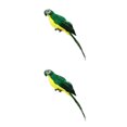thumbnail image 4 of VONKY Simulation Parrot Statue Party Favors for Tree Yard Patio Home Lawn Wall Green 25x7cm 2Set, 4 of 6