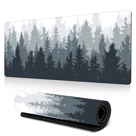 sixwipe Large Gaming Mouse Pad (XXL), Non Slip 35.4 x 15.7 inches Computer Pad for Desk with Coaster, 3mm Thickened Big Rubber Base Mouse Mat with Stitched Edges for Work, Game, Office, Home