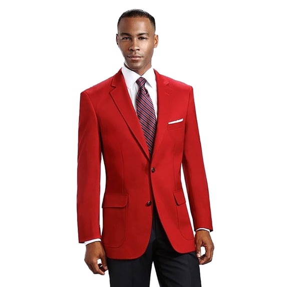Men's Elegant Modern 2 Button Notch Lapel Blazer