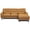 Tan Leather, variant on Boone Genuine Green Leather Sectional Sofa & Chaise with Minimalist Design