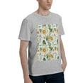 thumbnail image 2 of Bingfone Watercolor Bright Sunflowers Men'S Loose Fit Short-Sleeve Pocket T-Shirt, 2 of 7
