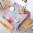 thumbnail image 2 of Gilded Floral Watercolor Pattern Square Tablecloth,Waterproof Square Table Cover,Wipeable Spillproof Washable Table Cover for Home Kitchen Party Decor 52"x52"(132x132cm), 2 of 6