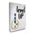 thumbnail image 1 of The Kids Room by Stupell Level Up Wood Texture Sign with Directional Game Pad Stretched Canvas Wall Art, 16x20, Multi-Color, 1 of 1