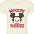 thumbnail image 3 of Disney - Mickey Mouse Head - Juniors Fitted Graphic T-Shirt, 3 of 5