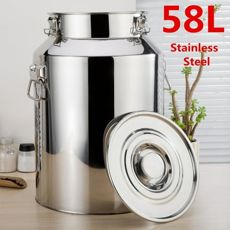 10 Gallon Stainless Steel Milk Or Cream Transport Can 30192 Hamby Dairy Supply