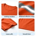 thumbnail image 6 of Domuza Men High Visibility Reflective Work T‑Shirt, Class 3 Hi‑Vis Safety Shirt, Quick‑Dry Mesh Short Sleeve Top, Protective Workwear for Construction, 6 of 8