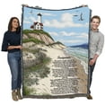 thumbnail image 2 of Pure Country Weavers Footprints Blanket Tapestry Throw Woven from Cotton - Made in The USA (72x54), 2 of 8