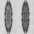 thumbnail image 1 of Ahgly Company Machine Washable Indoor Square Transitional Platinum Gray Area Rugs, 5' Square, 1 of 7