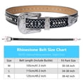 thumbnail image 7 of Dream Apparel Rhinestone Belt for Men and Women, Western Cowgirl Cowboy Bling Studded Diamond Belt Faux Leather Belt for Jeans Pants Dress, 7 of 7