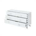 thumbnail image 3 of ACME AC00549 Commode à 6 Tiroirs 47 x 31 x 17 Po Perse&44; Blanc, 3 of 3