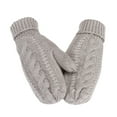 thumbnail image 2 of Clearance under 5 Winter Gloves Unisex And Winter Outdoor Riding Cute Plus Velvet Thick Warm Men Women Gloves, 2 of 3