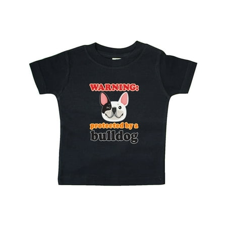 

Inktastic Protected by a Bulldog Gift Baby Boy or Baby Girl T-Shirt