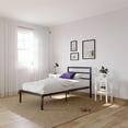 thumbnail image 2 of Signature Sleep Premium Modern Platform Bed with Headboard, Industrial Style, Sturdy Metal Frame with Slats, Twin, Black, 2 of 17