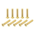 thumbnail image 1 of Flat Head Socket Cap Screws, M3-0.5x18mm Brass Inner Hex Drive Fasteners Bolts 12Pack, 1 of 6