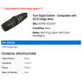 thumbnail image 2 of Turn Signal Switch - Compatible with 2010 Dodge Nitro, 2 of 2