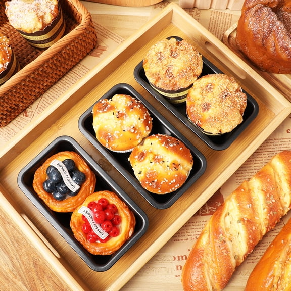 FUEENIRVA 3-Piece Large Nonstick Loaf Pan Set for Baking Bread, Easy to Clean, Kitchen Bakeware