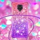 thumbnail image 4 of Funda para Xiaomi Redmi Note 9S/Redmi Note 9 PRO Brillantina Líquida Divertida Reluciente y con Cristales en Movimiento Cuerpo Cruzado con Cordón Ajustable, 4 of 5