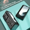 thumbnail image 4 of ELEHOLD Case for Samsung Galaxy Z Fold 7, Shockproof Hinge Phone Case with Slide Camera Cover & Kickstand,Black, 4 of 6