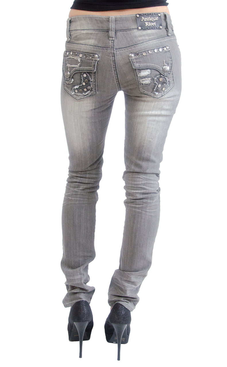 Antique Rivet Jeans - Marianne, Bowie Wash (29W x 31L) - Walmart.com