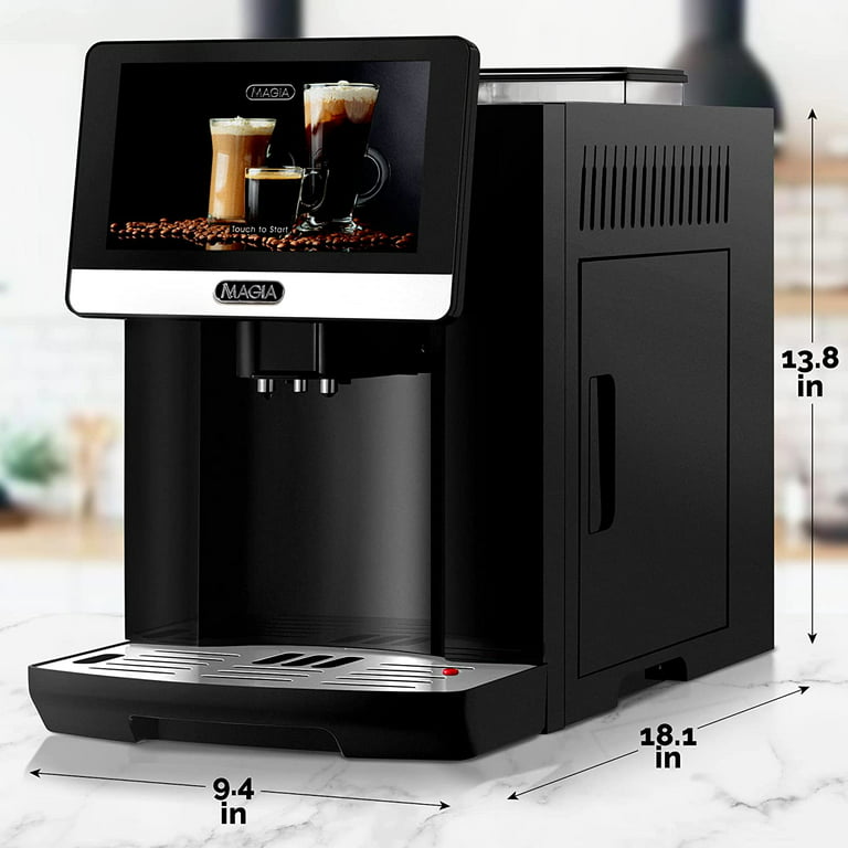 Zulay Kitchen Magia Super Automatic Coffee Espresso Machine Espresso Coffee  Maker 1800ml - Silver