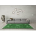 thumbnail image 3 of Ahgly Company Indoor Square Medallion Emerald Green Traditional Area Rugs, 3' Square, 3 of 4