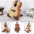 thumbnail image 4 of Soporte de ukelele de madera desmontable Soportes de guitarra plegables Marco resistente en forma de X con borde suave para ukelele, violín, mandolina y banjo, 4 of 5