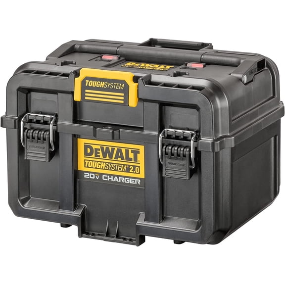 DeWalt ToughSystem 2.0 Dual-Port Battery Charger Storage Box, Black