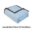 thumbnail image 3 of cvlncycling Washed Cotton Summer Quilt ,Double Sided Cold Effect Blanket Cooler Fiber Ice Blanket,Lightweight Summer Quilt Full/Queen,For All Season Washable, 3 of 7